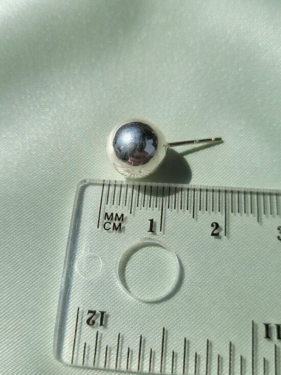 Tiffany HardWear:Ball Earrings in Silver, 8 mm | Tiffany  Tiffany & Co. Silver Ball Stud Earring 8-ml